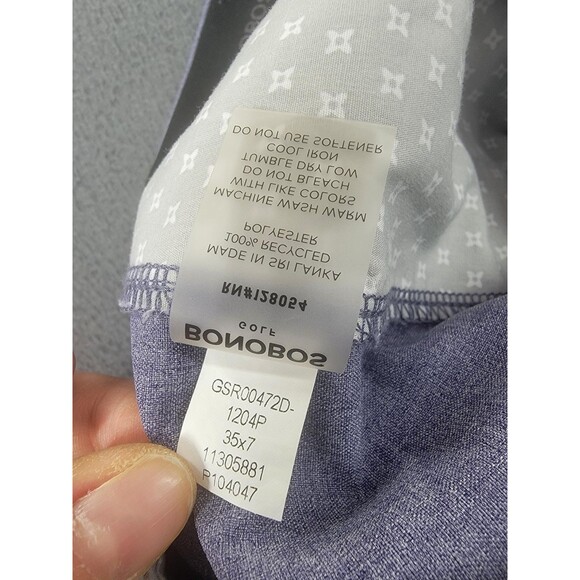 Bonobos Golf Shorts Mens 35 Light Blue Heather 7 Inseam Recycled Polyester Zip - Picture 6 of 9